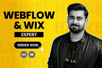 design a high converting webflow or wix website, figma to webflow