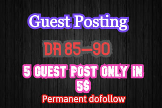 article submission or guest post on high da dr 70 sites