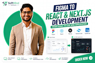 convert figma to react and next js