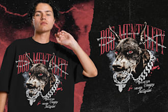 create grunge streetwear design for your clothing brand