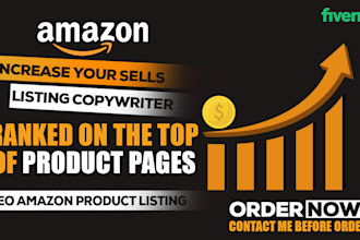 create your amazon product SEO copy writer