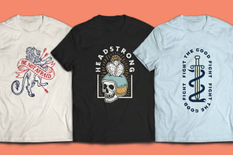 create a unique illustrated merch design