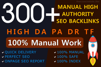 manually create 100 high da pa permanent dofollow backlinks