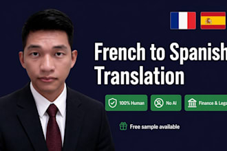 translate french to spanish finance legal 100 percent human