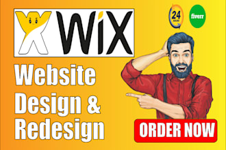 build design wix website,redesign wix website,wix seo and wix landing page