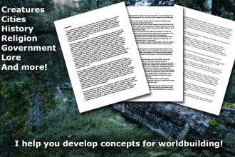 help you develop concepts and ideas for worldbuilding
