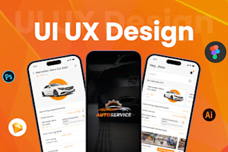 do modern mobile app UI UX design app prototype figma