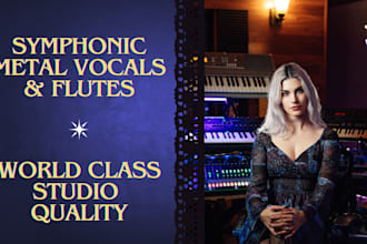 compose and record metal vocals and flutes for you