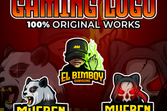 do a unique awesome streamers gaming logo