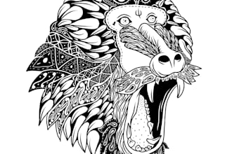 make ethnic traditional illustration of animal or anything