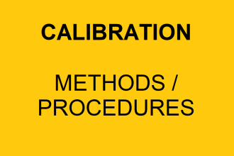 write, rewrite or update your calibration procedures