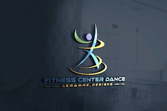 design modern and creative logo for gym, fitness, health and sports center