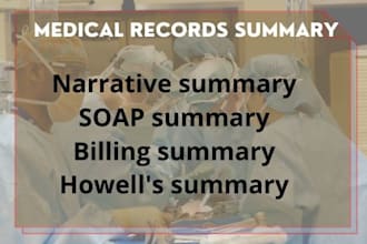 do medical summary chronologically for the pi attorney