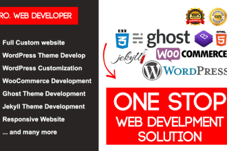 develop ghost jekyll webflow framer for personal business website