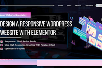 design a responsive wordpress website with elementor