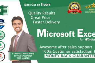 do any microsoft excel macro, vba, chart and spreadsheet formula