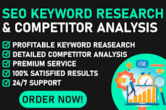 best SEO keyword research and competitor analysis in 24hour