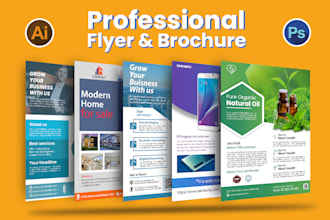 design print ready premium business flyers for your company