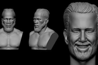 create amazing 3d face or body model for you