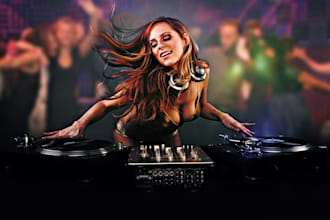 create dj night club party, dance pool party