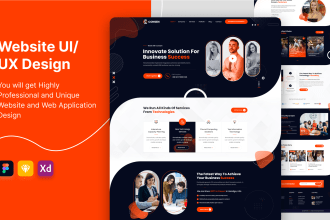 design professional website UI UX design in figma prototype