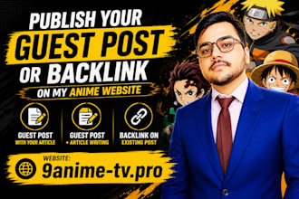 anime backlink from website 9animetv anime guestpost