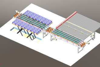 design special purpose machine with 3d model and manufacturing drawing