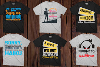 creative custom typography t shirt design