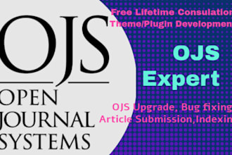customize, install, update, develop theme and manage ojs