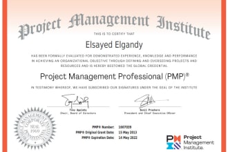 teach project management and primavera p6 program