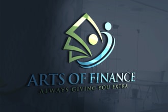 design accounting bookkeeping consulting financial and credit repair logo