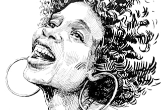draw portraits in ink style