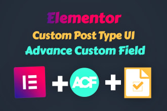 create custom post type, acf fields, and custom skin for wp