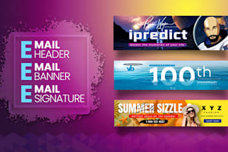 design best email header, banner and email signature for your business