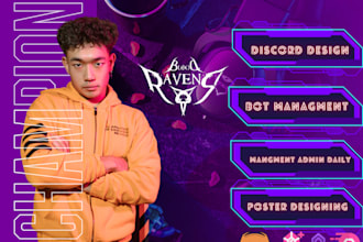 do discord opening design and bot management daily