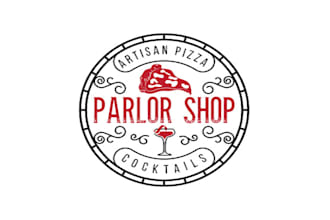 design pizza and cocktail restaurant logo in 24 hours