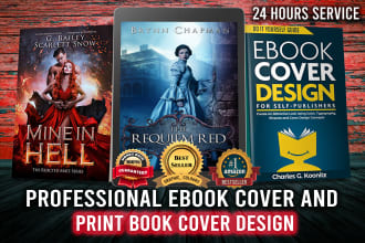 design attractive kindle paperback, ebook cover, amazon cover, book cover design