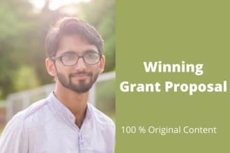 write a grant application proposal for your nonprofit
