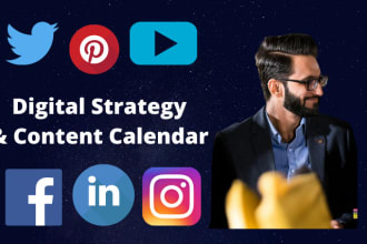 develop a digital strategy and content calendar