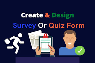 make website online quiz, survey form or questionnaires