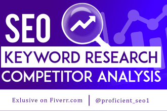carry out best seo keywords and competitor analysis