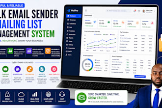develop a bulk email sender and mailing list management system