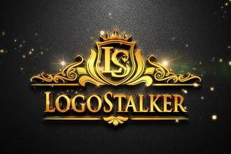 design a premium 3d metallic gold logo in 24 hour