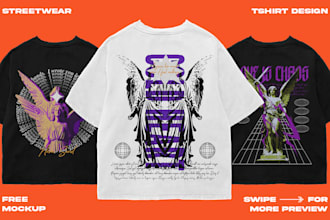 make edgy streetwear designs for your clothing brand