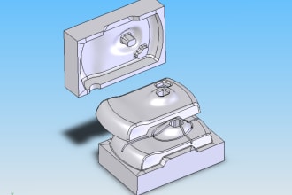 silicone mold design using solidworks and product design