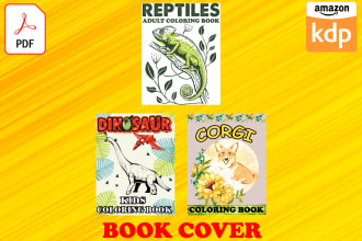 create an attractive kids and adult coloring book cover