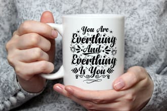 create custom coffee mug design for you