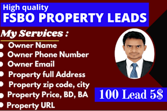 scrap fsbo leads on zillow properties
