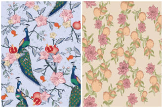 create digital seamless textile prints