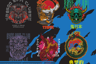 custom t shirt design dope japanese illustration